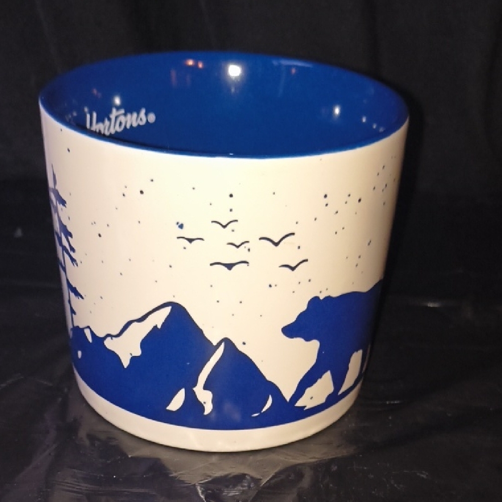 Tim Hortons Bear Mountain Blue Night Limited Edition Ceramic Mug - Picture 2 of 6